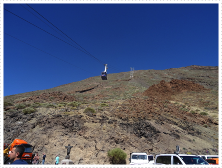 Cable cars take you to 200 metres from the peak Cable cars take you to 200 metres from the peak